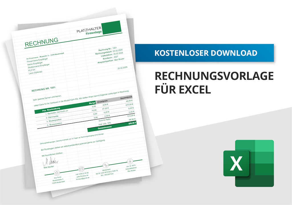 Rechnungsvorlage Excel
