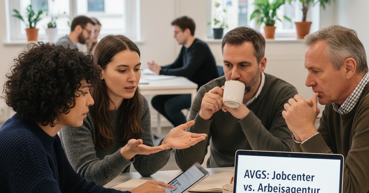 Jobcenter vs Arbeitsagentur — AVGS: Jobcenter vs