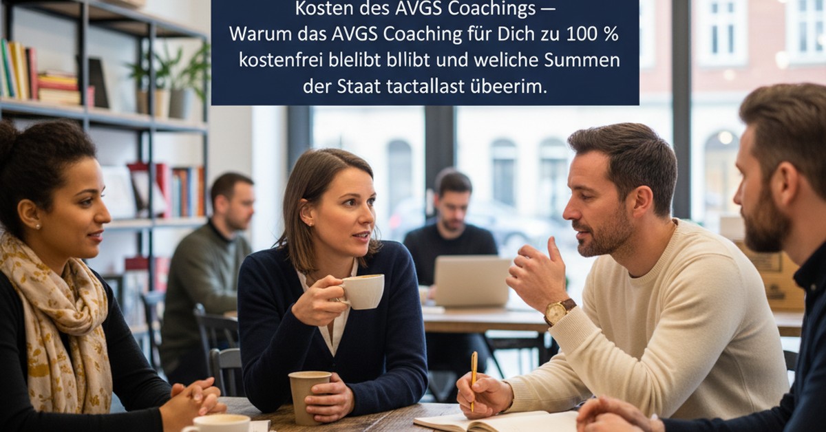 AVGS Kosten — Kosten des AVGS Coachings — Warum das AVGS Coaching für Dich zu 100 % kostenfrei bleibt und welche Summen