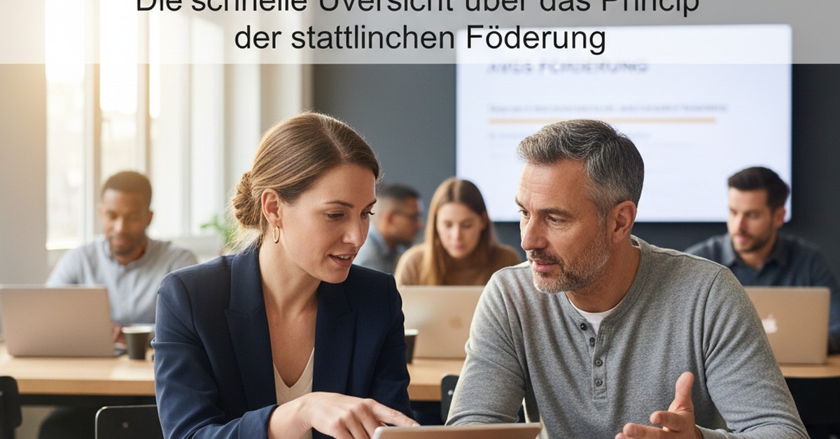 AVGS Förderung erklärt — AVGS Förderung sofort verstehen — Die schnelle Übersicht über das Prinzip der staatlichen Förde