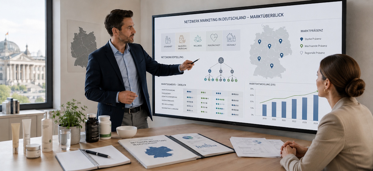 Network Marketing Firmen Deutschland mit Marktübersicht und Produktkategorien