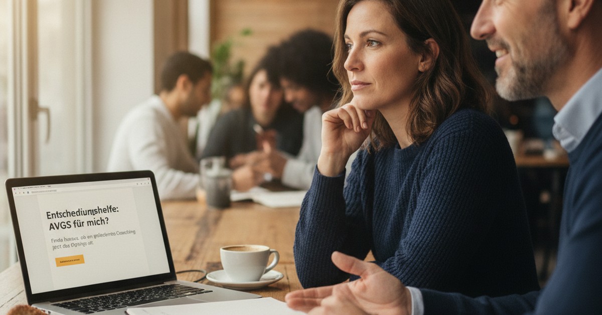 AVGS Entscheidungshilfe — Entscheidungshilfe: AVGS für mich? — Finde heraus, ob ein gefördertes Coaching jetzt das Richt