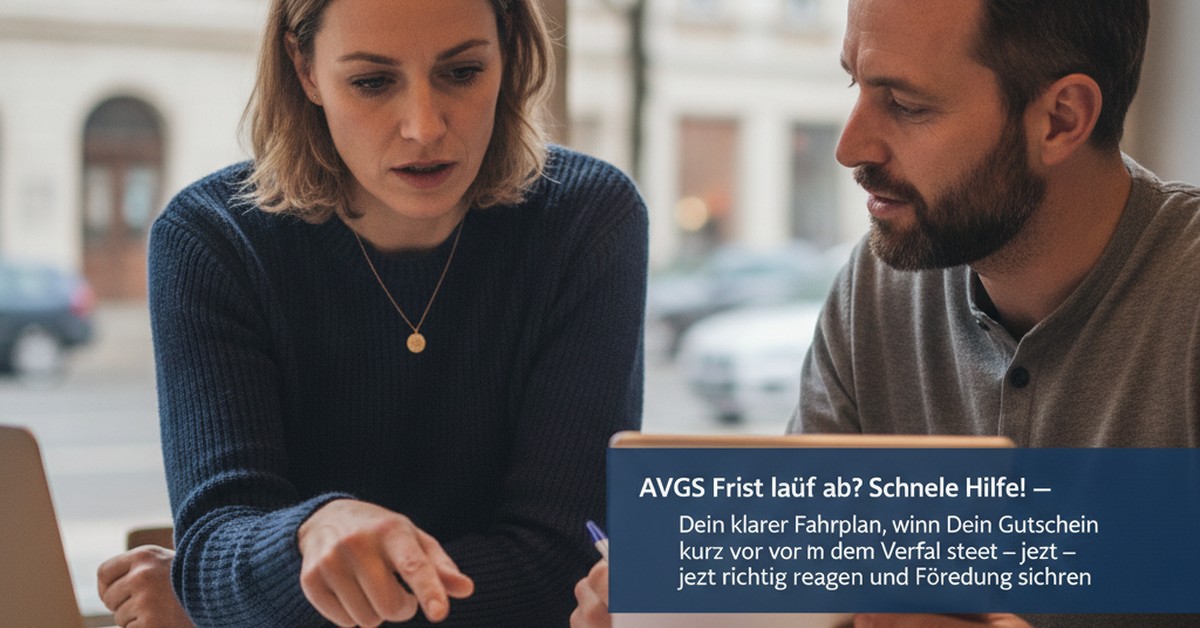 AVGS Frist abgelaufen — AVGS Frist läuft ab? Schnelle Hilfe! — Dein klarer Fahrplan, wenn Dein Gutschein kurz vor dem Ve