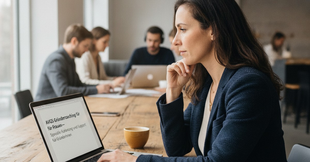 AVGS für Frauen — AVGS Gründercoaching für Frauen — Spezielle Förderung und Support für Gründerinnen