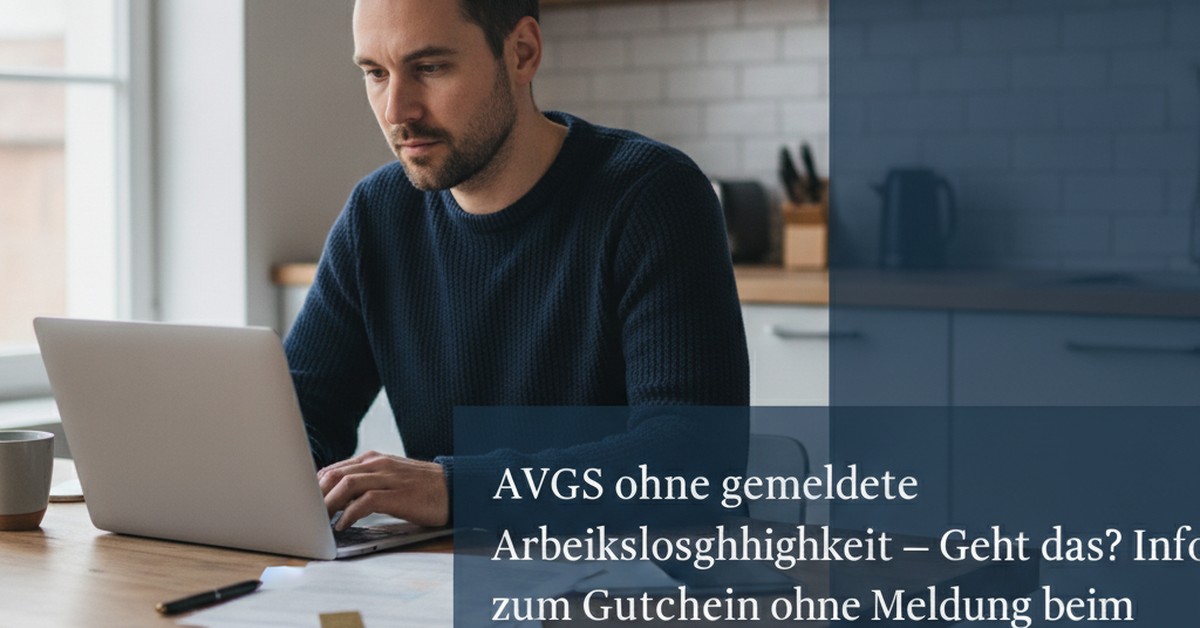 AVGS ohne Arbeitslosigkeit — AVGS ohne gemeldete Arbeitslosigkeit — Geht das? Infos zum Gutschein ohne Meldung beim Amt